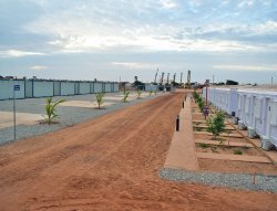 Installazione di cabine di gestione modulari completate in Senegal
