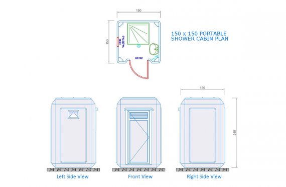 Cabina doccia e WC portatile 150x150
