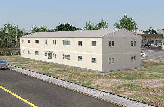Edificio per ufficio modulare 588 m²