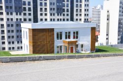 Lussuoso ufficio di vendita prefabbricato per il progetto Bosphorus City