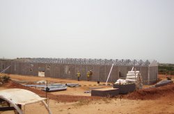 iIl sito di lavoro miniera prefabbricata nel Senegal